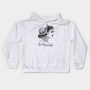 Snail Girl Kids Hoodie